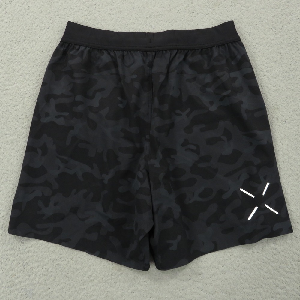 Ten Thousand Interval Short Mens Small 7" Black Camo Training Gym TTSH002V3